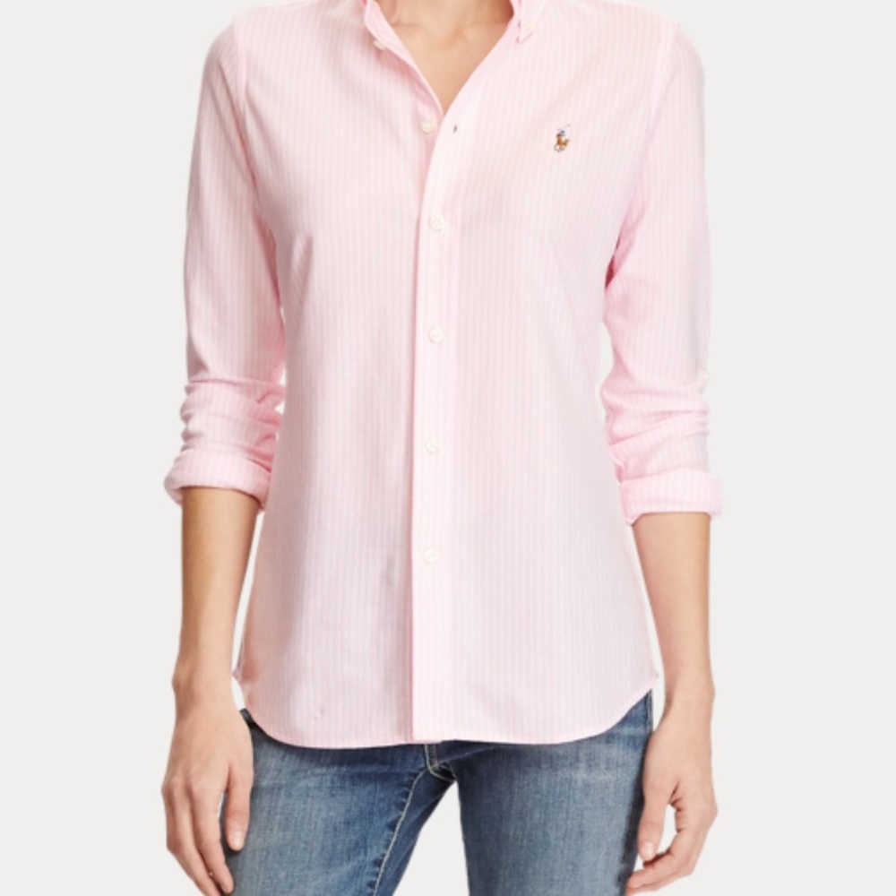 Ralph Lauren Slim Fit striped button down Polo